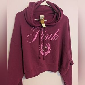 NWT VS Pink Crop Hoodie